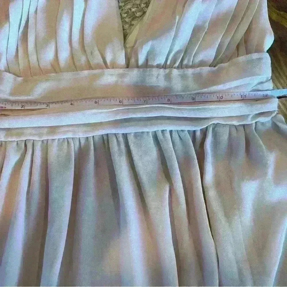 Lulu’s Heavenly Hues maxi dress small, champagne, wedding guest bridal NWT - Picture 8 of 9